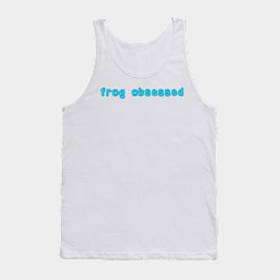 frog obsessed blue Tank Top